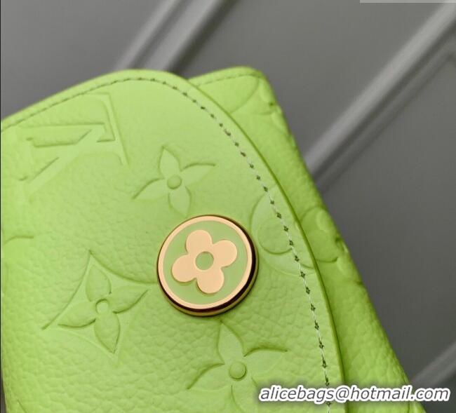 Promotional Louis Vuitton Rosalie Coin Purse Wallet in Embossed Leather M14506 Zesty Lime Green 2025
