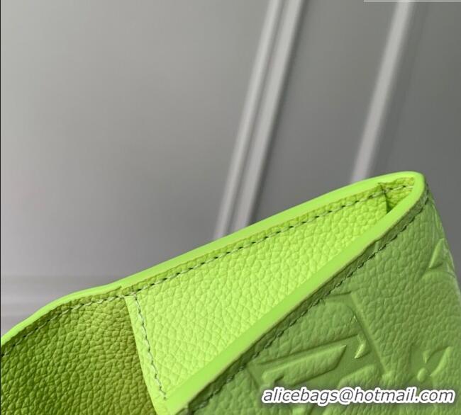 Promotional Louis Vuitton Rosalie Coin Purse Wallet in Embossed Leather M14506 Zesty Lime Green 2025