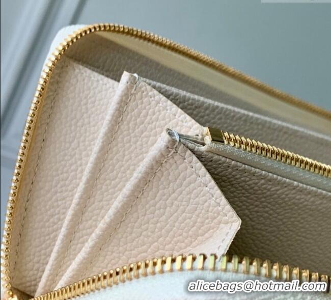 Promotional Louis Vuitton Zippy Wallet in Dream Beige Embossed Leather M25594 2025