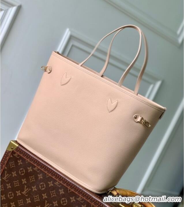 Buy Discount Louis Vuitton Neverfull Bandouliere Inside Out MM Tote bag Monogram Canvas/Leather 25665 White/Beige 2025