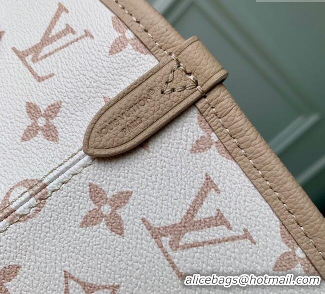 Buy Discount Louis Vuitton Neverfull Bandouliere Inside Out MM Tote bag Monogram Canvas/Leather 25665 White/Beige 2025