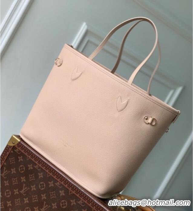 Buy Discount Louis Vuitton Neverfull Bandouliere Inside Out MM Tote bag Monogram Canvas/Leather 25665 White/Beige 2025