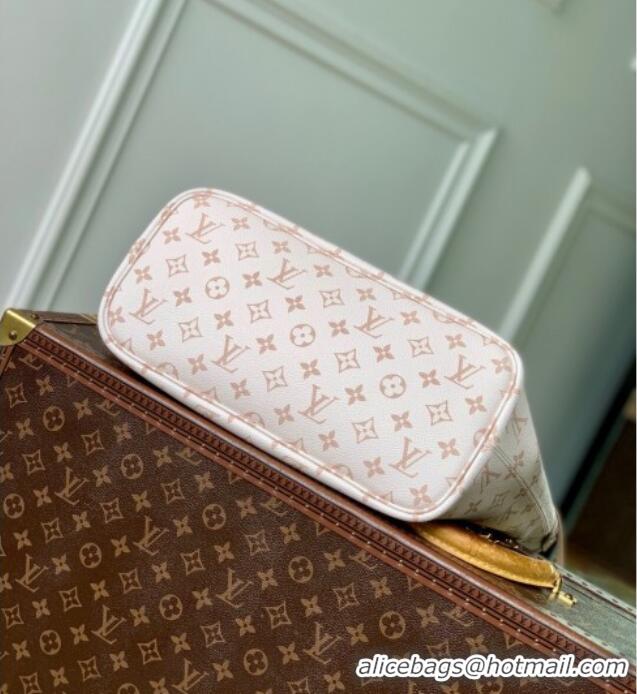 Buy Discount Louis Vuitton Neverfull Bandouliere Inside Out MM Tote bag Monogram Canvas/Leather 25665 White/Beige 2025