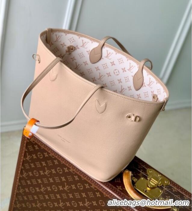 Buy Discount Louis Vuitton Neverfull Bandouliere Inside Out MM Tote bag Monogram Canvas/Leather 25665 White/Beige 2025