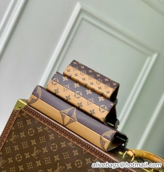Low Price Louis Vuitton Monogram Reverse Coated Canvas Trio Toilet Pouch M11248 2025