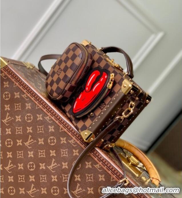 Good Quality Louis Vuitton Sawagani Trunk Bag Damier Phriendship Canvas N40765 2025