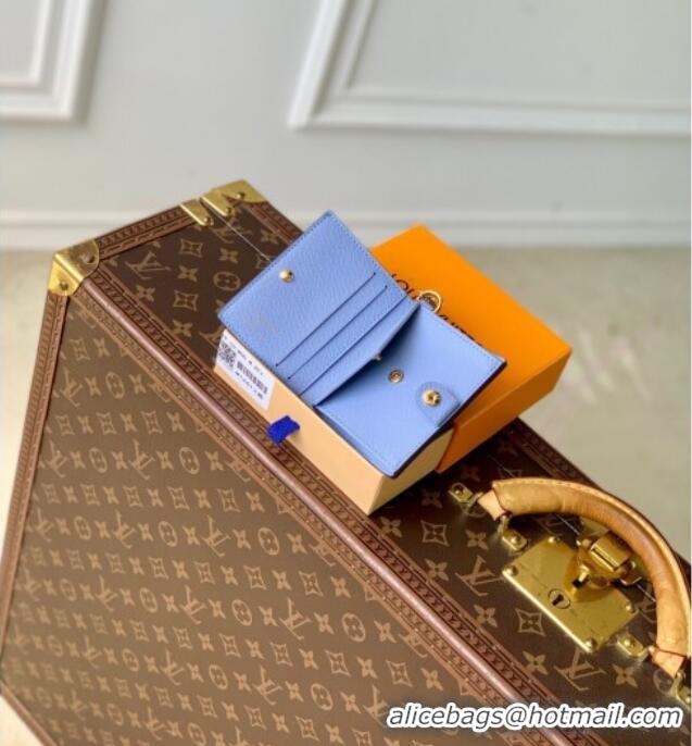 Good Taste Louis Vuitton LV Charms Pocket Wallet M14613 Azure Blue 2025