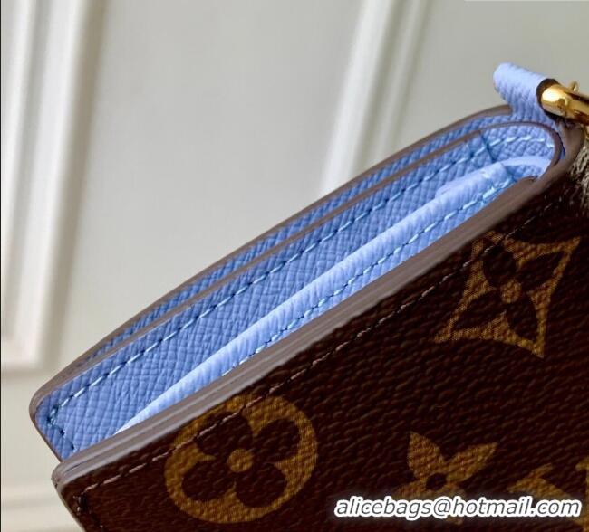 Good Taste Louis Vuitton LV Charms Pocket Wallet M14613 Azure Blue 2025