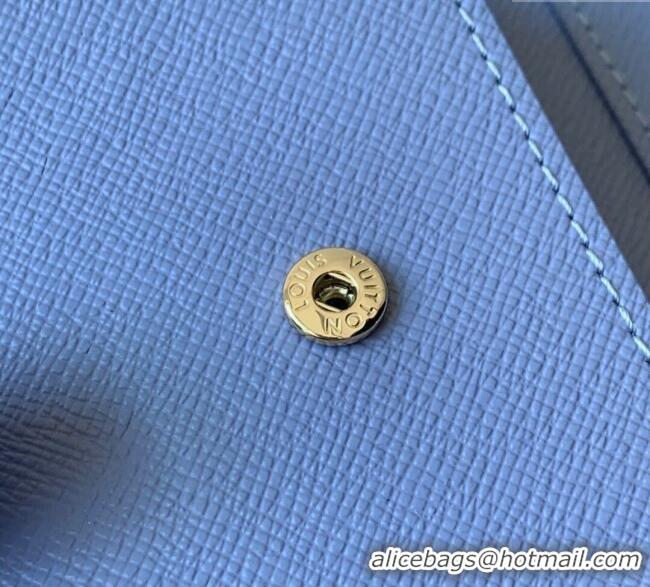 Good Taste Louis Vuitton LV Charms Pocket Wallet M14613 Azure Blue 2025