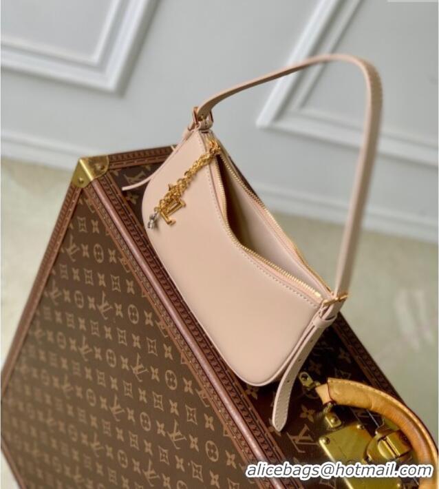 Luxury Discount Louis Vuitton Pochette LV Bloom bag in Calfskin Leather M25784 Nude 2025