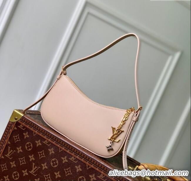 Luxury Discount Louis Vuitton Pochette LV Bloom bag in Calfskin Leather M25784 Nude 2025
