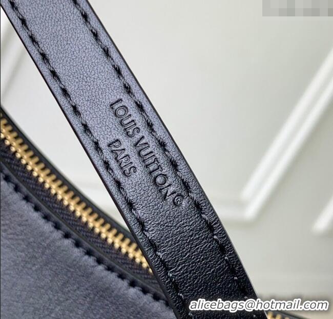 Best Price Louis Vuitton Pochette LV Bloom bag in Calfskin Leather M25525 Black 2025