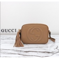 Buy Cheap Gucci Soho Small Leather Interlocking G Tassel Disco Camera Bag 308364 Beige 2024