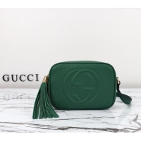Pretty Style Gucci Soho Small Leather Interlocking G Tassel Disco Camera Bag 308364 Green 2024