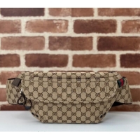 Buy New Cheap Gucci Small GG Canvas Belt Bag 804262 Beige 2024