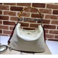 Shop Discount Gucci Diana Leather Large Shoulder Bag 746245 White 2024