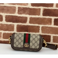 Best Price Gucci Ophidia GG Canvas Super Mini Shoulder bag 795466 Beige/Brown 2024