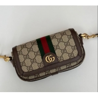 Best Price Gucci Ophidia GG Canvas Super Mini Shoulder bag 795466 Beige/Brown 2024