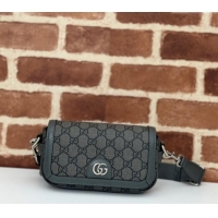 Good Product Gucci Ophidia GG Canvas Super Mini Shoulder bag 795466 Grey 2024