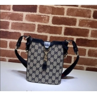 Cheap Wholesale Gucci Original GG Canvas Mini Bucket Shoulder bag 782919 Blue 2024