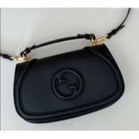 Buy Discount Gucci Blondie Leather Top Handle bag 815714 Black 2024