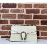 Luxury Classic Gucci Dionysus Small Shoulder Bag in Patent Calf Leather 795005 White 2024