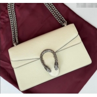 Luxury Classic Gucci Dionysus Small Shoulder Bag in Patent Calf Leather 795005 White 2024