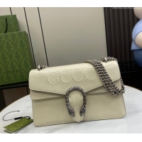 Good Product Gucci Dionysus Small Shoulder Bag in Patent Leather with GUCCI Logo 795005 White 2024