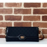 Reasonable Price Gucci Luce GG Canvas Small Shoulder Bag 786027 Black 2024