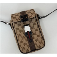 Most Popular Gucci Mens GG Canvas Super Mini Crossbody Bag 802099 2024