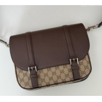 Luxury Cheap Gucci Mens Crossbody Bag in GG Canvas and Leather 794872 Beige/Brown 2024