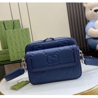 Best Product Gucci Jumbo GG Small Crossbody Bag 794088 Blue 2024