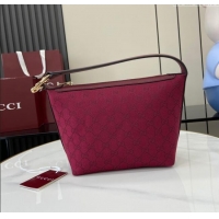 Best Quality Gucci GG Super Mini Bag in Original GG Canvas 795168 Rosso Ancora Red 2024