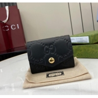 Buy Cheap Gucci GG Medium Wallet in GG Leather 790131 Black 2024