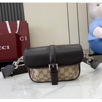 Spot Bulk Gucci GG Super Mini Bag in Beige and Ebony Original GG Canvas and Leather 795213 2024