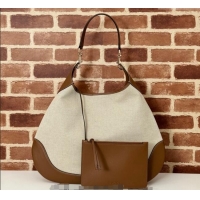 Promotional Gucci B Medium Shoulder bag in Canvas and Leather 815924 Brown 2024