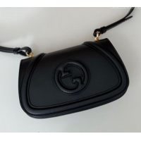 Best Quality Gucci Blondie Small Shoulder bag in Smooth Leather 815700 Black 2024