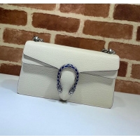Pretty Style Gucci Dionysus Grained Leather Small Shoulder Bag ‎499623 White/Blue/Silver 2024