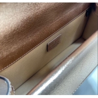 Buy Specials Gucci Dionysus Metallic Leather Small Bag with Strass 499623 Rose Gold 2024