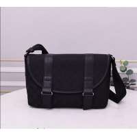 Inexpensive Gucci GG Canvas Messenger Shoulder Bag 374429 Black 2024