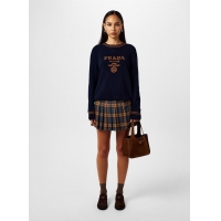 ​Original Cheap Prada Checked Mini Skirt PA64512