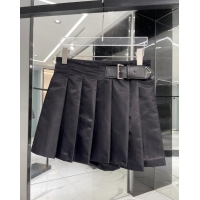​Top Grade Prada Pleated Miniskirt PA2167 Black 2025