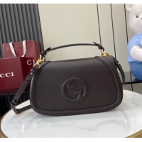 Market Sells Gucci Blondie Large Top Handle Bag 815716 Coffee Smooth Leather 2024