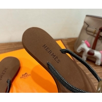 Buy New Cheap Hermes Chaine d'Ancre Flat Thong Slides Sandal Brown 2025 H070801