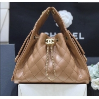 Promotional Chanel 25 Small Handbag in Grained Calfskin AS5293 Caramel 2025 Top Quality