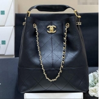 Famous Brand Chanel Calfskin Shopping Bag AS5636 Black 2025 Top Quality