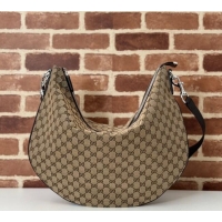 Luxury Cheap Gucci Mens GG Canvas B Large Shoulder Bag 800194 Beige 2024