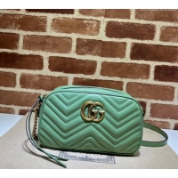 Best Price Gucci GG Marmont Matelassé Shoulder Bag 447632 Sage Green 2024
