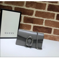 Traditional Specials Gucci Dionysus Leather Super Mini Bag 476432 Grey 2024