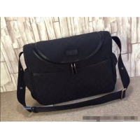 Best Price Gucci GG Supreme Canvas Diaper Mommy Shoulder bag 123326 Black 2024
